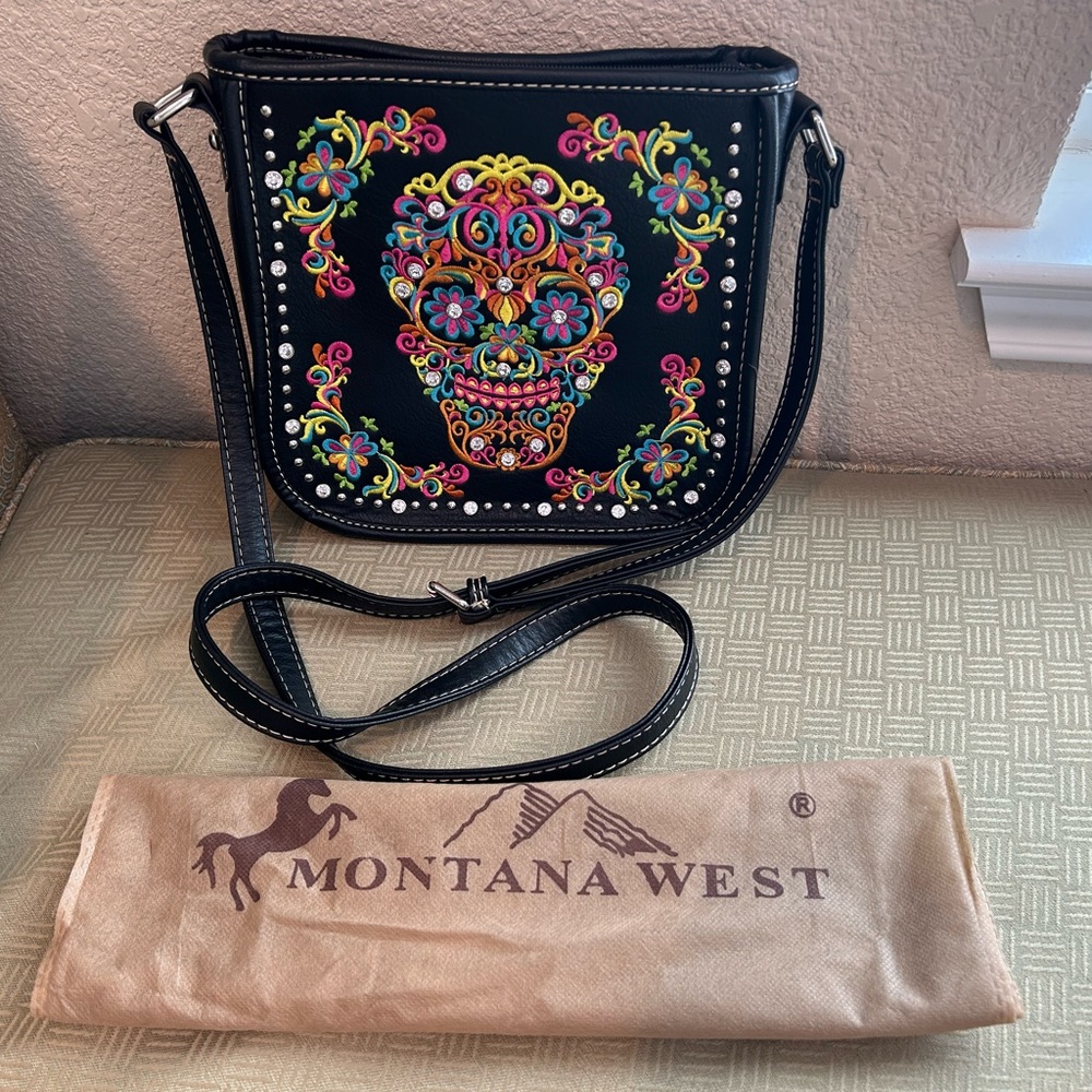 Crossbody Skull, Rhinestone